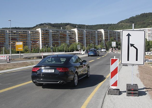 Die Ersatzbrücke in Neulobeda wurde am Mittwochvormittag freigegeben.