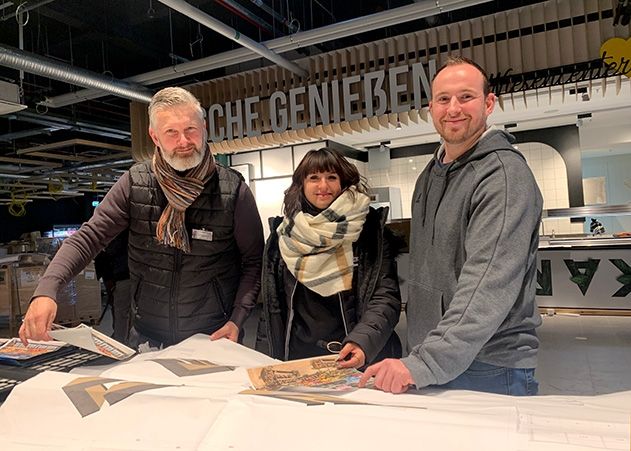 Vorfreude auf die Eröffnung: Der neue Marktleiter Danny Huppert, Personalchefin Klara Geuß und stellv. Marktleiter Florian Rubenbauer.