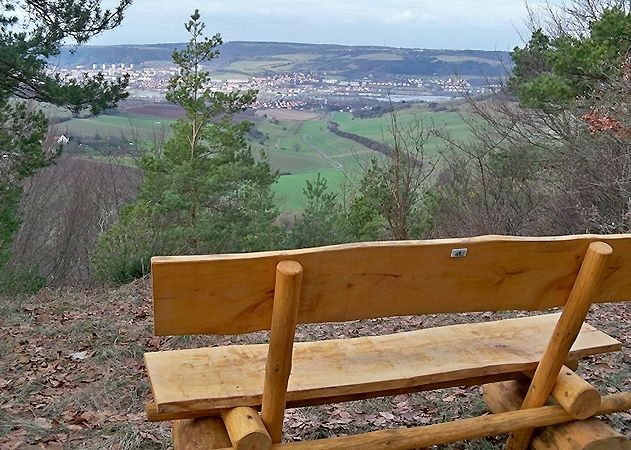 Blick auf Jena vom Schottplatz.